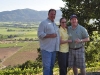 Frank Family Winemaker Todd Graff with Scott and Cindy at the Winston Hill Vineyard